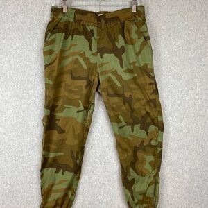 Levi Women Green Camo Joggers Sz L